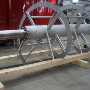 Mischwelle Ø1250 aus hitzbeständigem Edelstahl