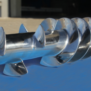 Edelstahlschneckenwelle geschliffen und poliert Edelstahlschneckenwelle geschliffen und poliert