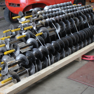 Diverse Stahlschnecken versandbereit Diverse Stahlschnecken versandbereit