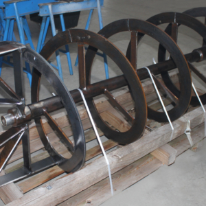 Mischschnecke mit Badgewinde und Ausräumern für Silobehälter