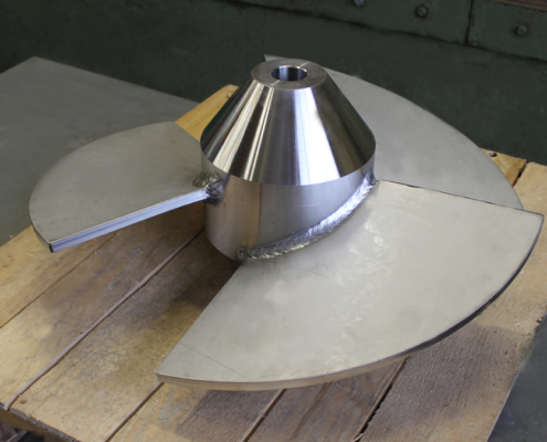 Mischwelle bzw. Propellerwelle für die Papierindustrie