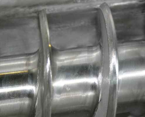 Schneckengewinde mit angefaster Außenkontur Schneckengewinde mit angefaster Außenkontur