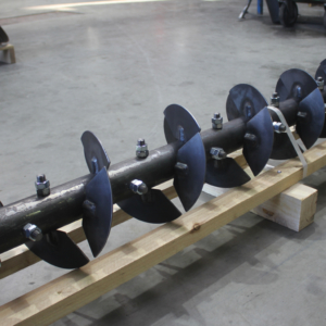 Schneckenwelle mit verschraubten Paddeln Schneckenwelle mit verschraubten Paddeln