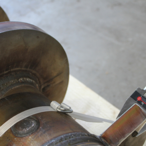 Pumpenschneckenwellen mit Schneckenflügeln in 30mm Blechstärke