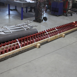 Verschleißfeste Hardox Schneckenwellen, 9m lang Verschleißfeste Hardox Schneckenwellen, 9m lang