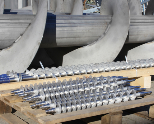 SchneckenwellenØ50,Ø80 und Ø1000 SchneckenwellenØ50,Ø80 und Ø1000