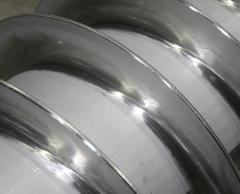 Schneckenwellen mit geschliffenen Schweißnähten