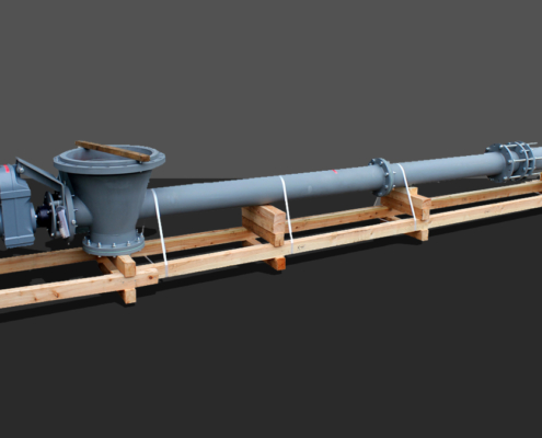 Temperaturbeständiger Rohrschneckenförderer teleskopierbar