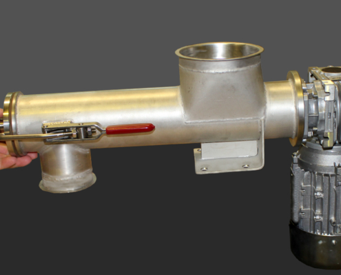 Leicht zu reinigende Rohrschnecke zum Dosieren Leicht zu reinigende Rohrschnecke zum Dosieren