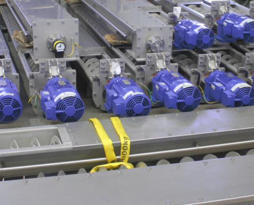 Bandschneckenförderer aus Edelstahl