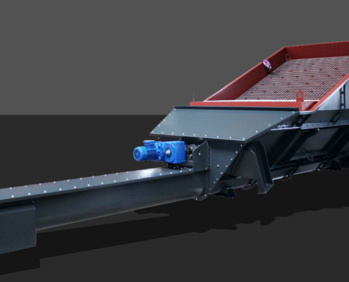 Dosierbunker für Späne mit integrierter Haspelwelle