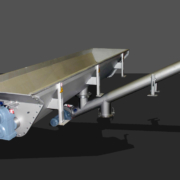 Trichterschneckenförderer mit Austragsschnecke aus 1.4301
