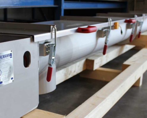 Schneckenförderer mit Schnellverschluss Abdeckung