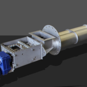 Doppelofenschnecke mit Stirnradgetriebe Doppelofenschnecke mit Stirnradgetriebe