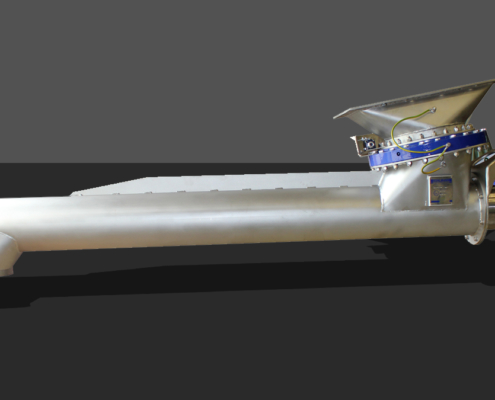 Schwenkbarer Schneckenförderer aus 1.4541