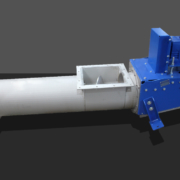 Rohrschneckenförderer mit Kettentrieb