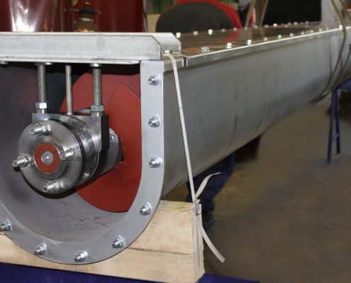 Trogschnecke mit Hängelager